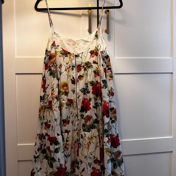 Alice + Olivia Collen Gorgeous Floral Mini Tiered Skirt Sundress- Size 10 - Picture 3 of 6